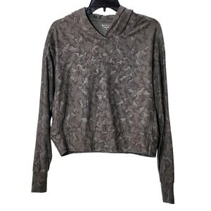 Athleta Farallon Camo Hoodie Sweatshirt Long Sleeve Pullover‎ Womens Medium